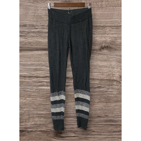 Gap Body Women's Gray and Black Sweater Leggings Size X-Small - Picture 2 of 9